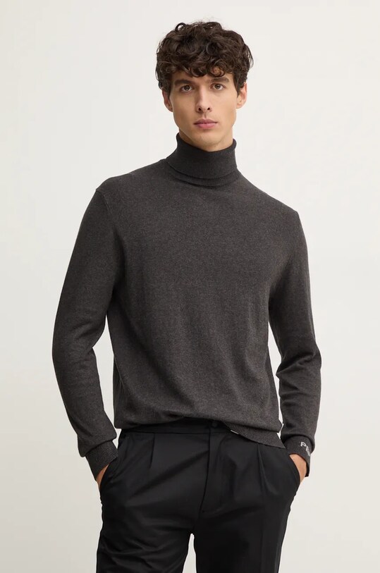 Светр з домішкою вовни Pepe Jeans NEW ANDRE TURTLE NECK сірий PM702470