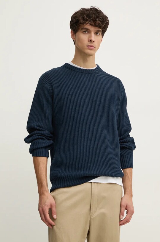 Бавовняний светр Pepe Jeans COLIN CREW NECK бавовна темно-синій PM702478