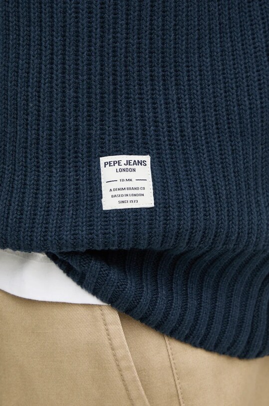 Бавовняний светр Pepe Jeans COLIN CREW NECK PM702478 темно-синій