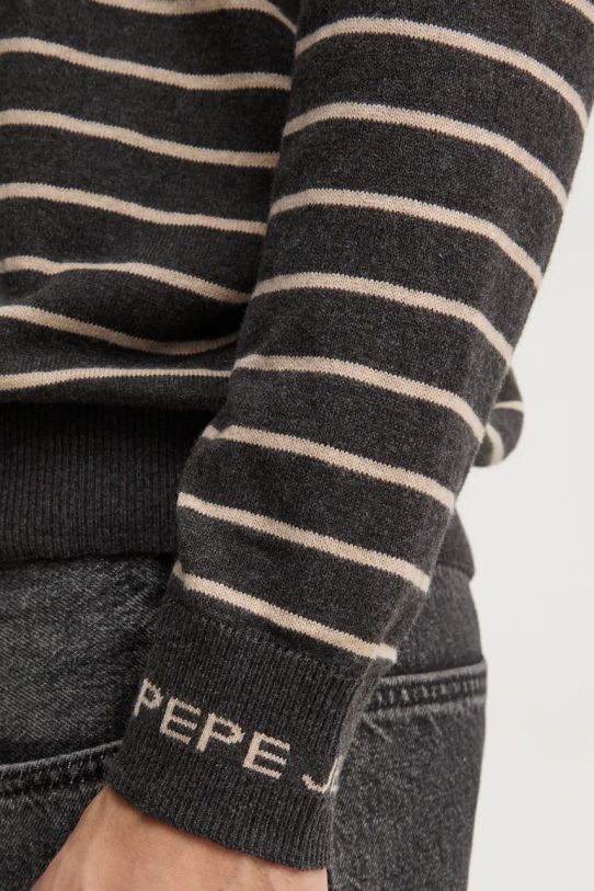 Pepe Jeans sweter z domieszką wełny NEW ANDRE STRIPES PM702479