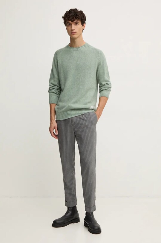 Pepe Jeans pulover din amestec de lana CRED PM702480 verde AW24