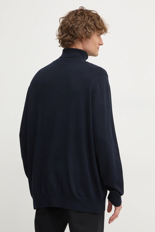 Sveter s prímesou kašmíru Boss Orange 50527573 tmavomodrá AW25