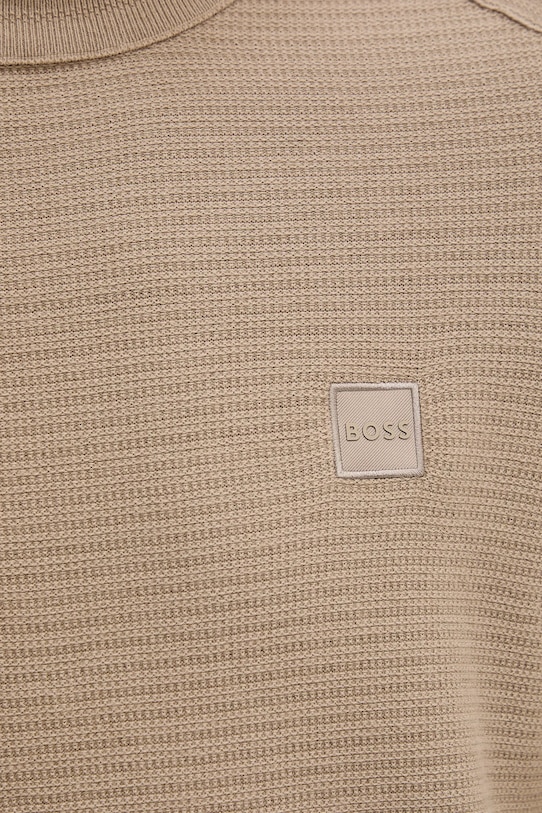 Sveter s prímesou kašmíru BOSS Orange 50527584 béžová