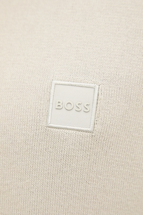 BOSS Orange sweter z domieszką wełny 50527585 beżowy