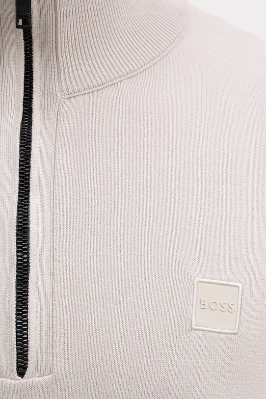 BOSS Orange sweter z domieszką wełny Kanobix_S 50527585 beżowy