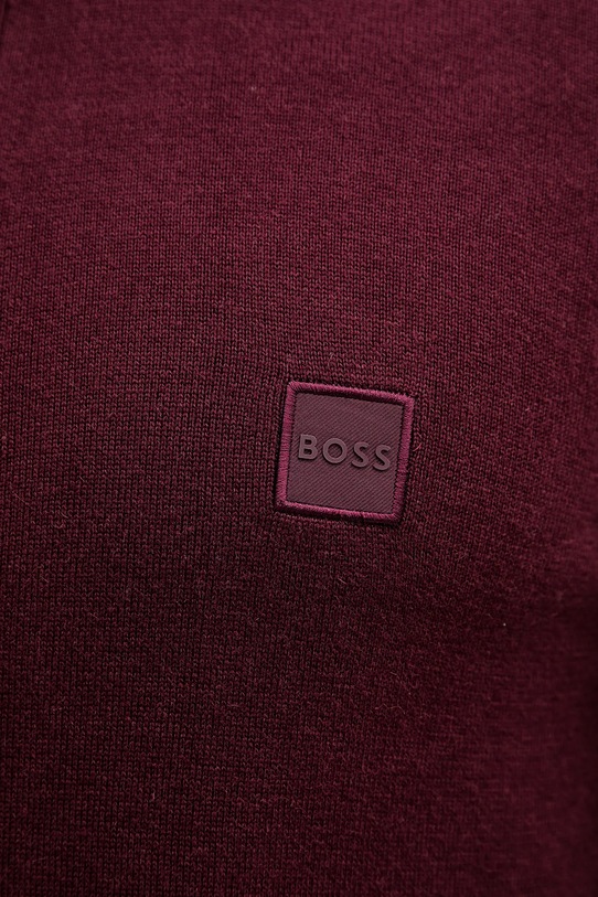 Светр з домішкою вовни BOSS Orange 50527585 бордо