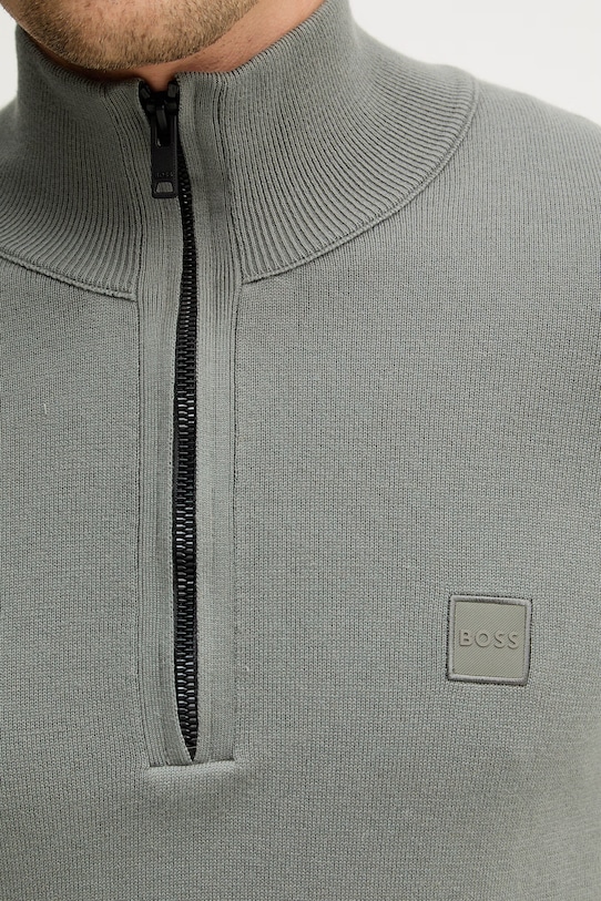 Sveter s prímesou vlny BOSS Orange Kanobix_S 50527585 sivá