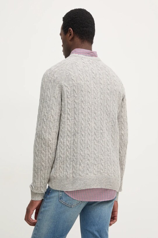 Одяг Вовняний светр Lindbergh 30.800227.MID.GREY.M сірий