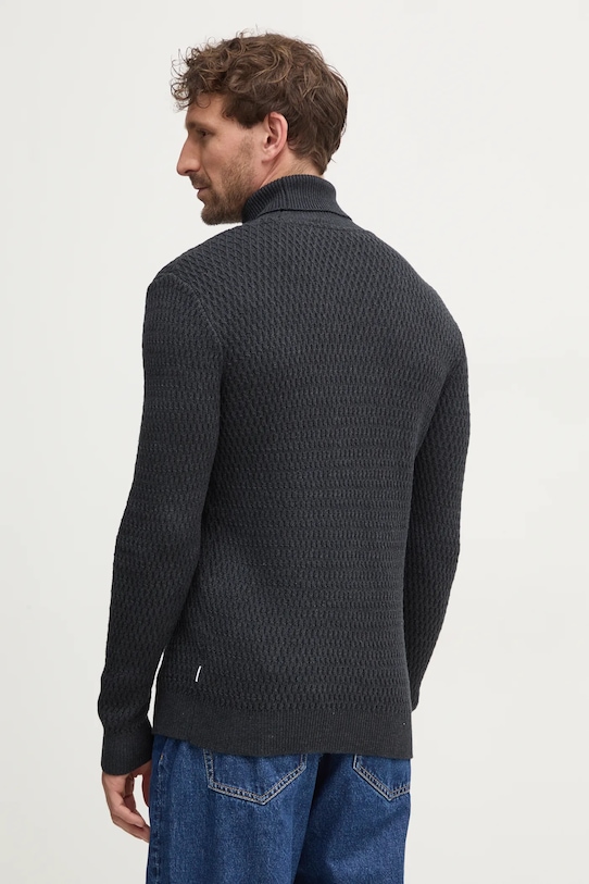 Одяг Бавовняний светр Lindbergh 30.804052A.DK.NAVY.ME темно-синій