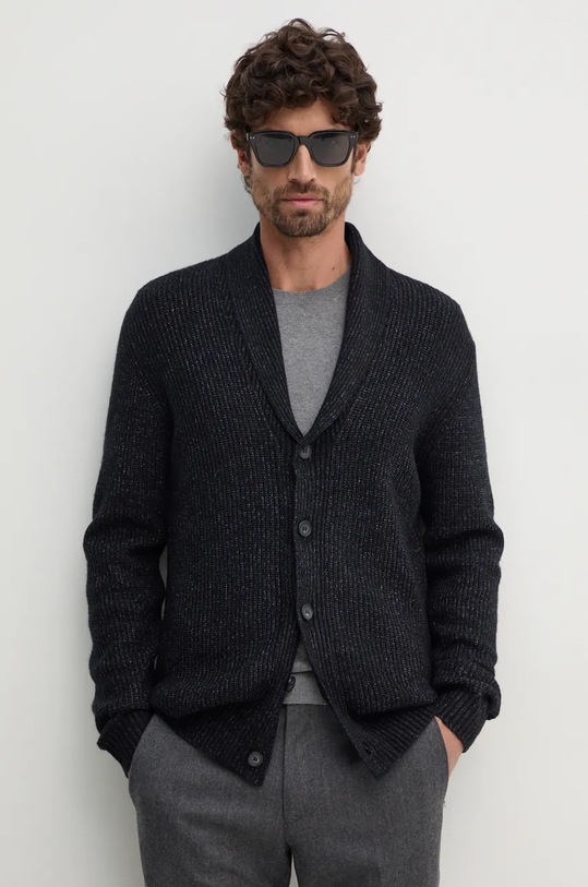 Lindbergh cardigan model fin negru 30.804059B.BLACK