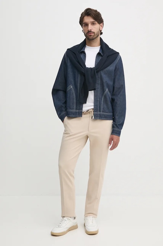 Bavlněný svetr Karl Lagerfeld 544301.655029 námořnická modř AW24