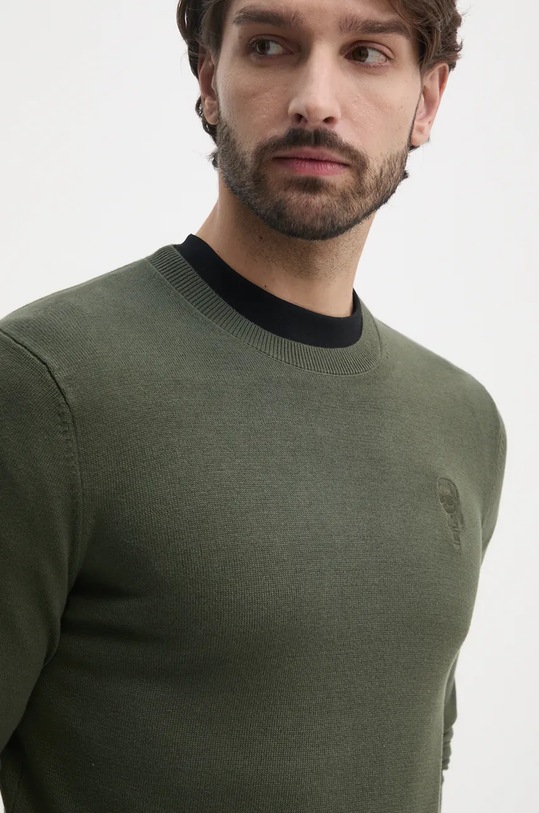 Karl Lagerfeld pulover de bumbac verde 544301.655029