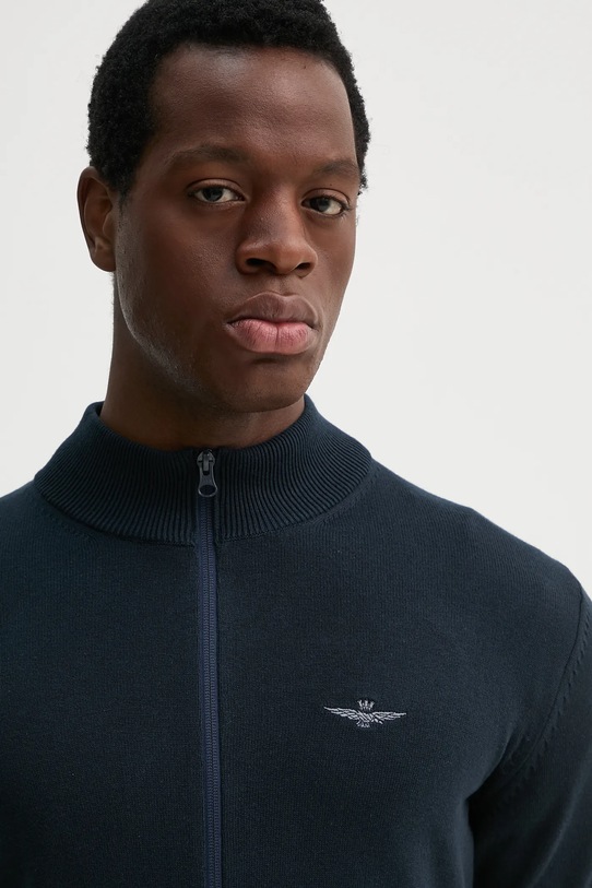 Aeronautica Militare kardigan bawełniany granatowy MA1510L506