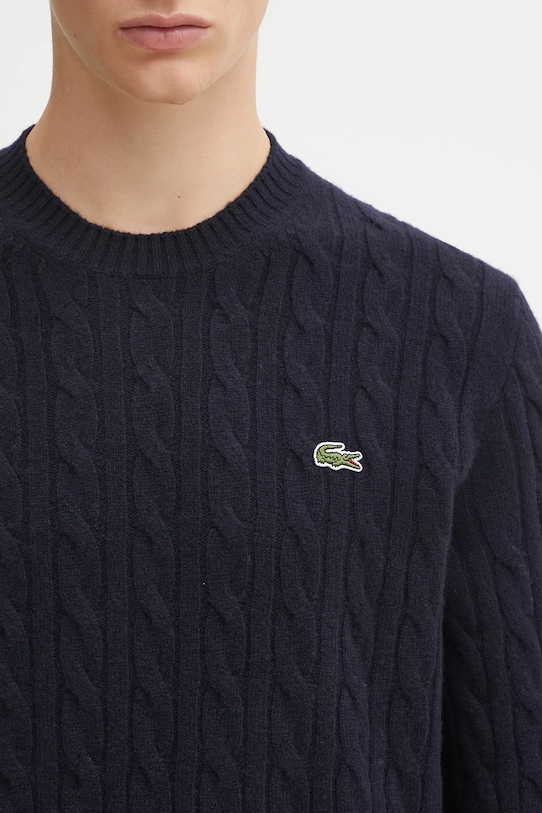 Lacoste pulover de lana bleumarin AH2924