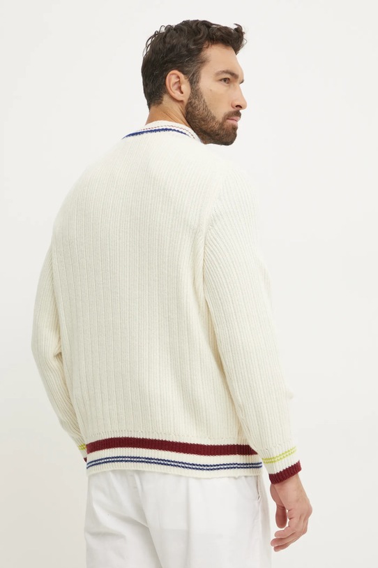 Îmbrăcăminte Lacoste pulover de lana AH3133 bej