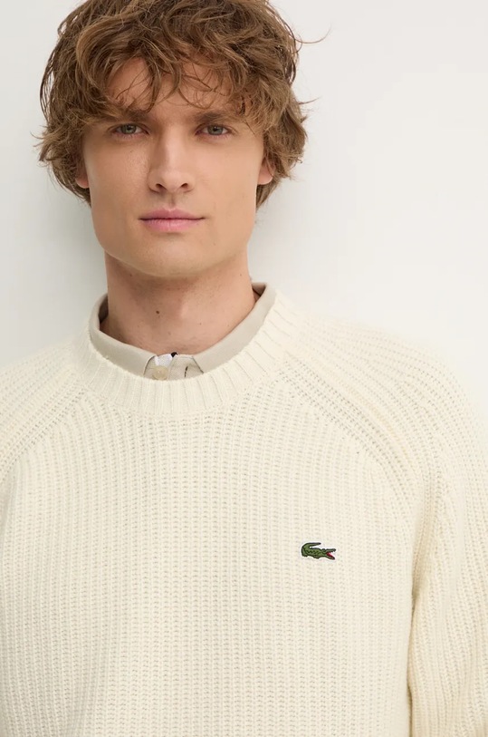 Vlnený sveter Lacoste AH3142 béžová