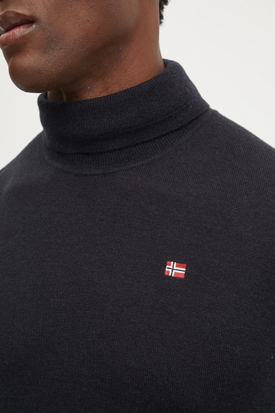 Вълнен пуловер Napapijri Damavand NP0A4GJT0411 черен