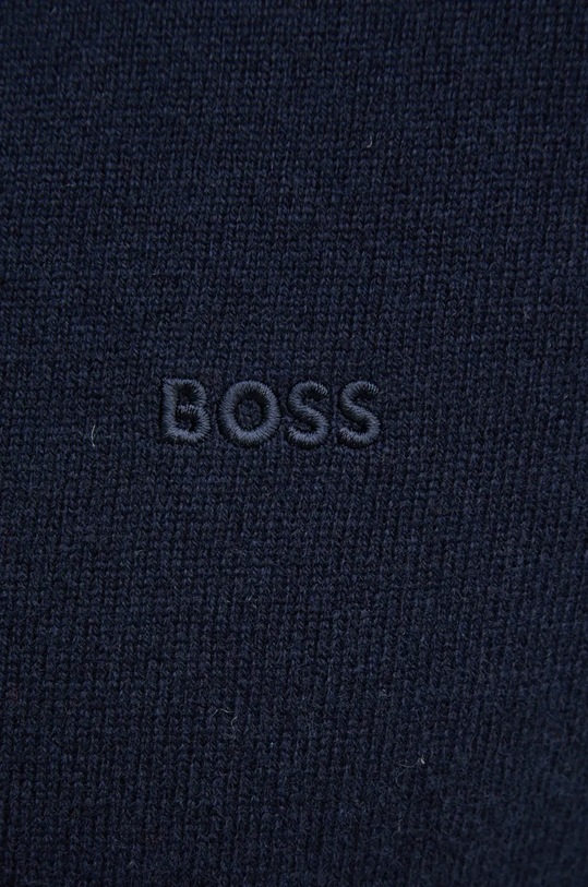 BOSS sweter wełniany 50526844 granatowy