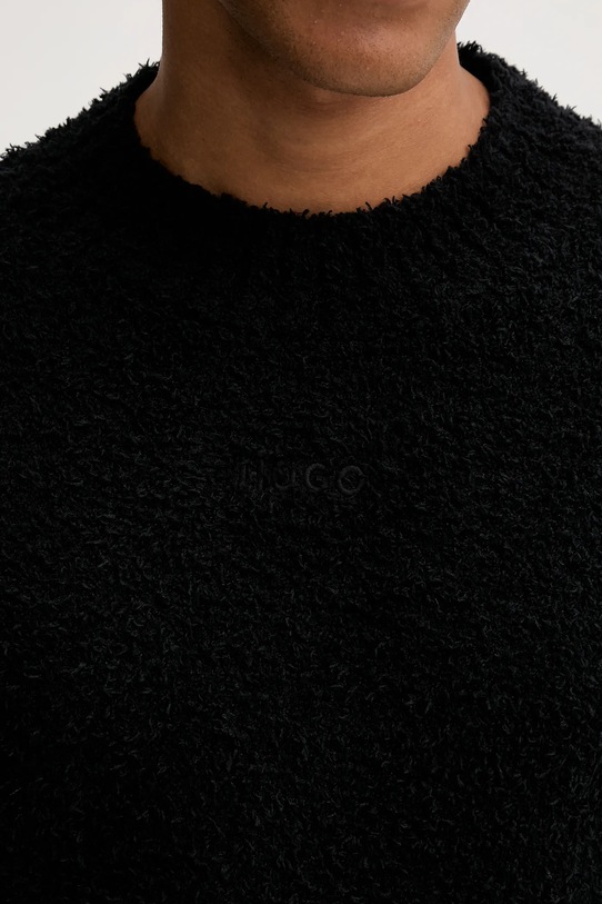 Светр з домішкою вовни Hugo Blue 50524526 чорний