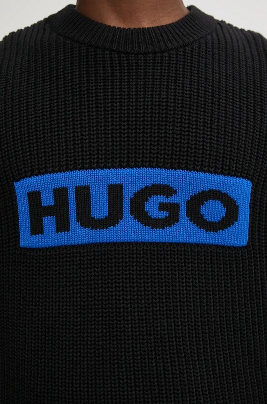 Hugo Blue pulover de bumbac 50525363 negru