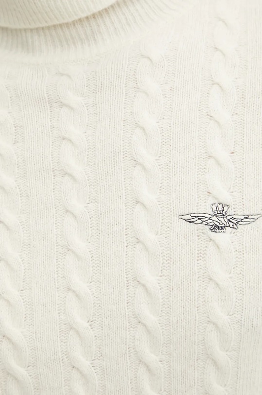 Aeronautica Militare pulover de lana MA1485L417 bej