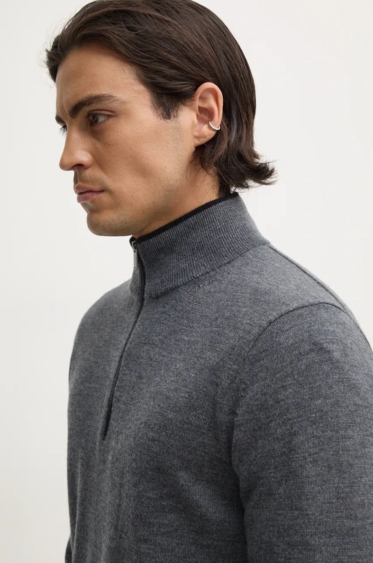 Vlněný svetr Michael Kors šedá CF460FA7AP