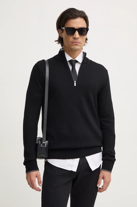 Vuneni pulover Michael Kors Planet friendly crna CF460FA7AP