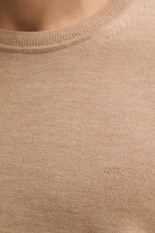 Vuneni pulover Michael Kors CF460F77AP bež