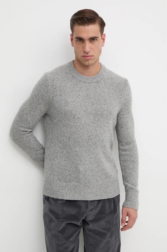 Michael Kors sweter wełniany wełna szary CF460D2322