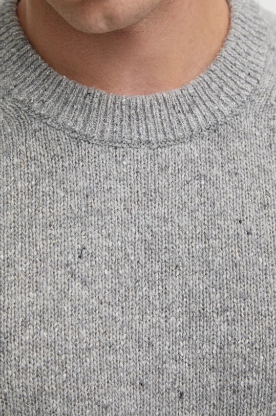 Michael Kors sweter wełniany CF460D2322 szary