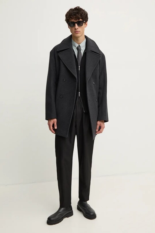 Шерстяной кардиган Michael Kors CF460D1H4X чёрный AW24