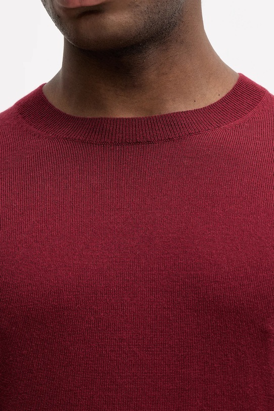 Volnen pulover Sisley 11BAS100Y bordo