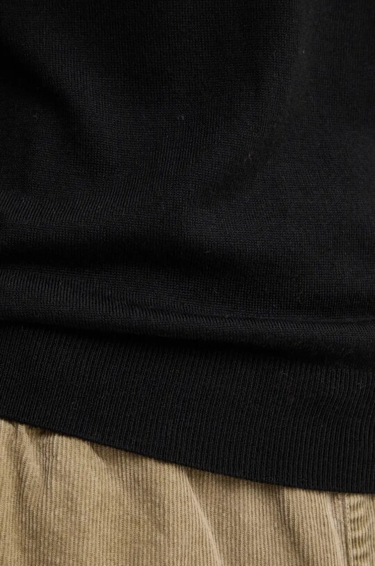 Odzież Sisley sweter wełniany 11BAS100Y czarny