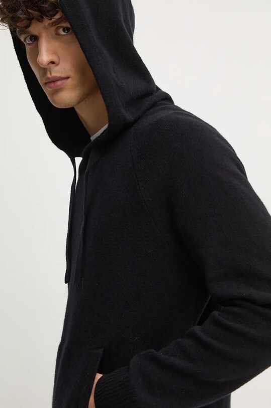 Sisley sweter pozostałe czarny 1QPSS200Q