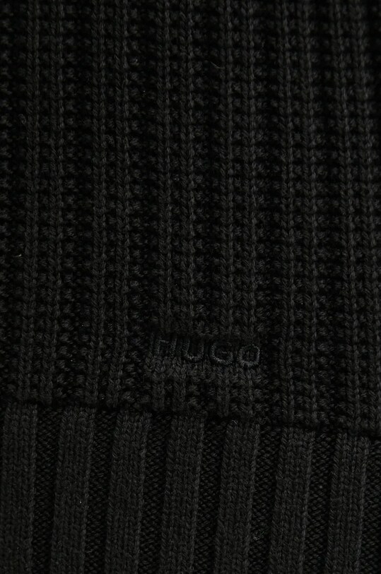 Хлопковый свитер HUGO 50527232 чёрный