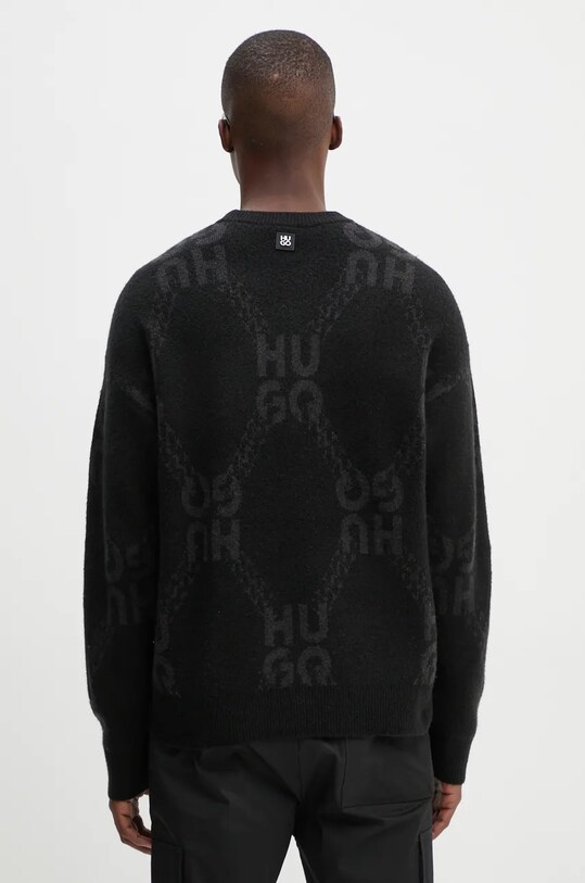 Дрехи Пуловер с вълна HUGO 50524564 черен