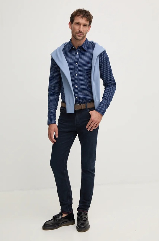 Sveter Calvin Klein K10K113410 modrá AW24