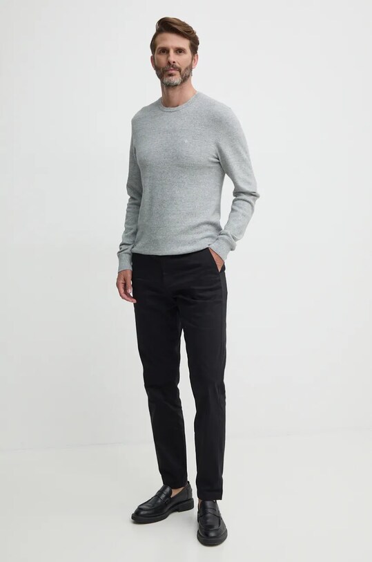 Calvin Klein sweter K10K113410 szary AW24