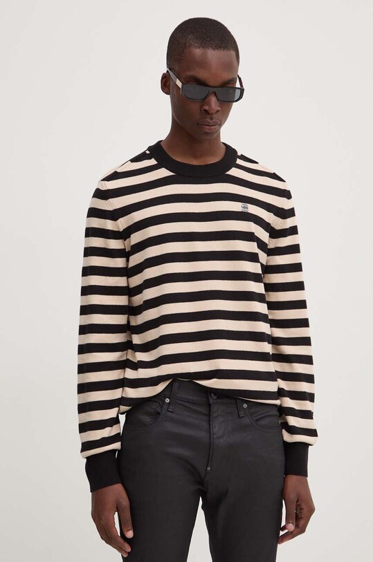 G-Star pulover de bumbac grosime medie negru D25155.D840