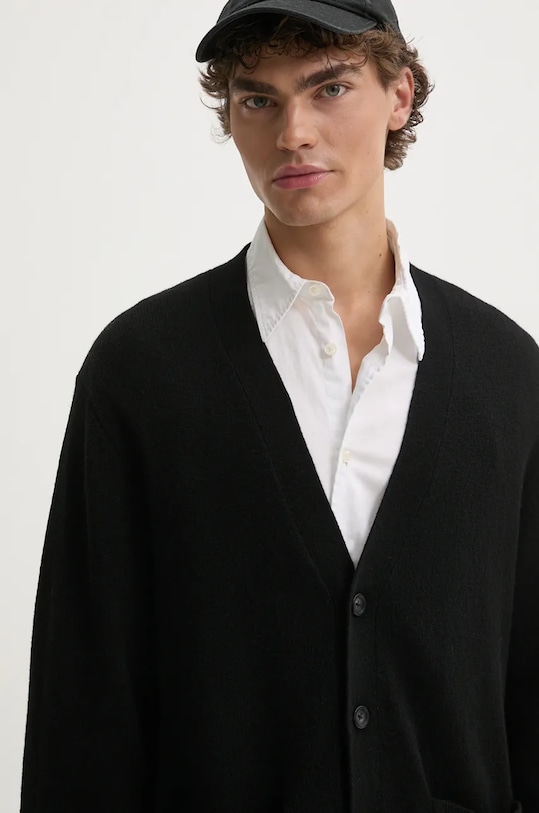 Levi's kardigan wełniany czarny A8621