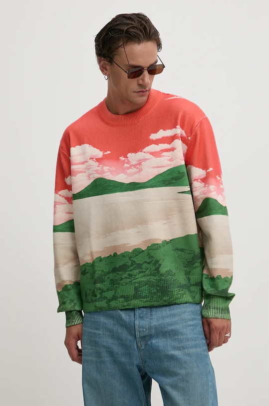 Desigual pulover AKITA 24WMJF05 portocaliu AW24