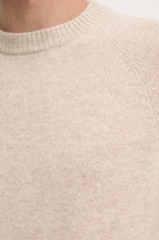 Шерстяной свитер Calvin Klein K10K113388 бежевый