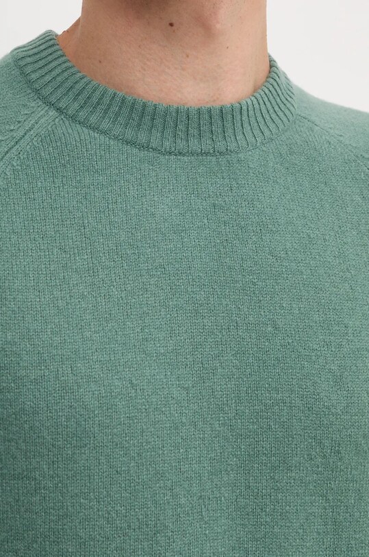 Calvin Klein sweter wełniany K10K113388 zielony