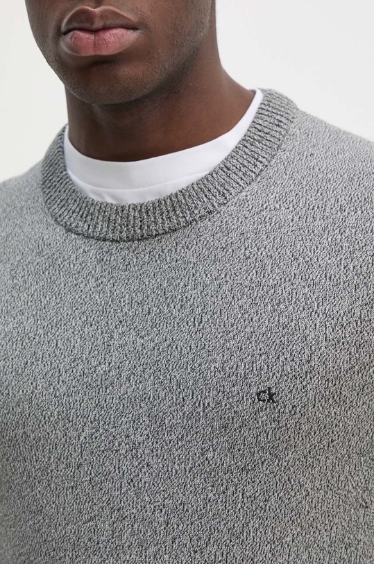 Bavlněný svetr Calvin Klein K10K113419 šedá
