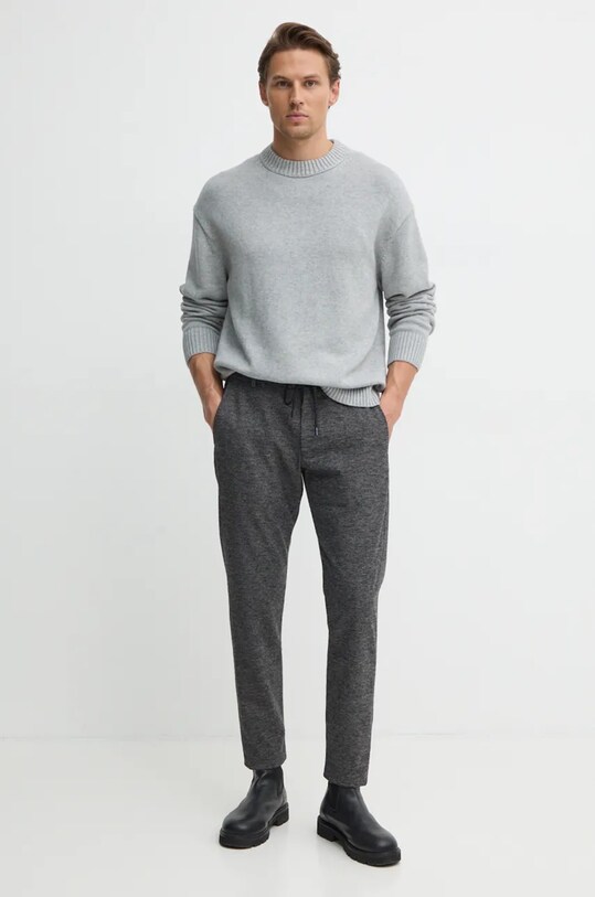 Sveter s prímesou vlny Calvin Klein Jeans J30J326195 sivá AW24