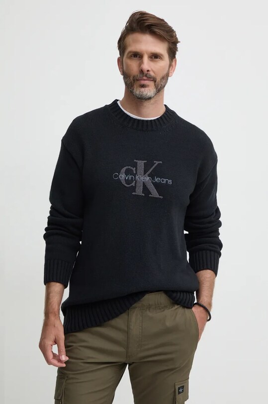 Calvin Klein Jeans sweter czarny J30J326887