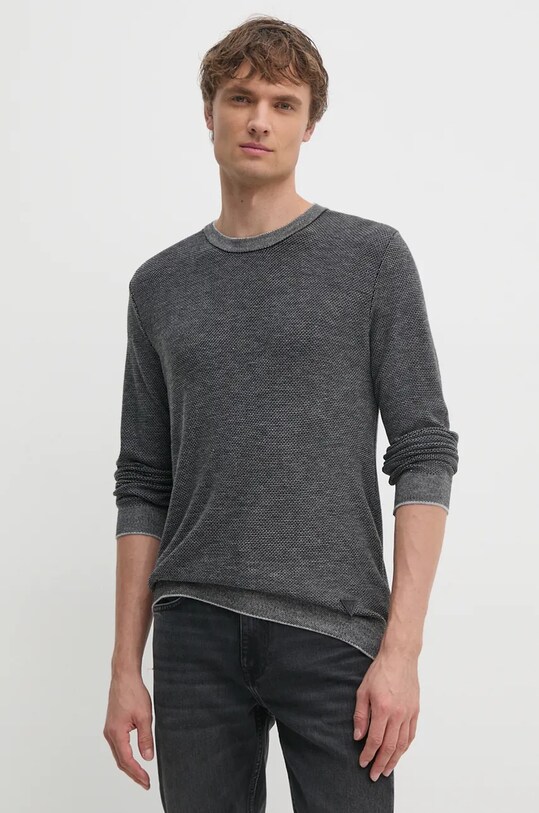 Свитер с примесью шерсти Guess EARLE с добавлением шерсти серый M4BR04.Z3H82