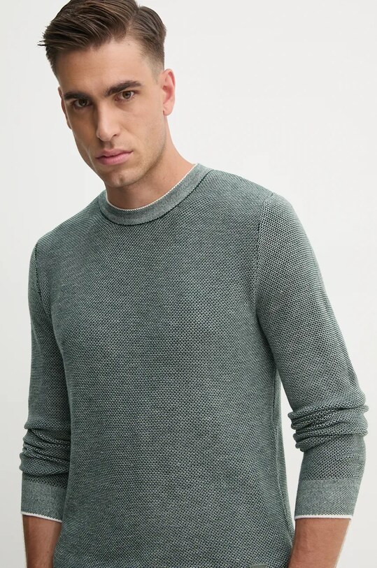 Guess sweter z domieszką wełny EARLE zielony M4BR04.Z3H82