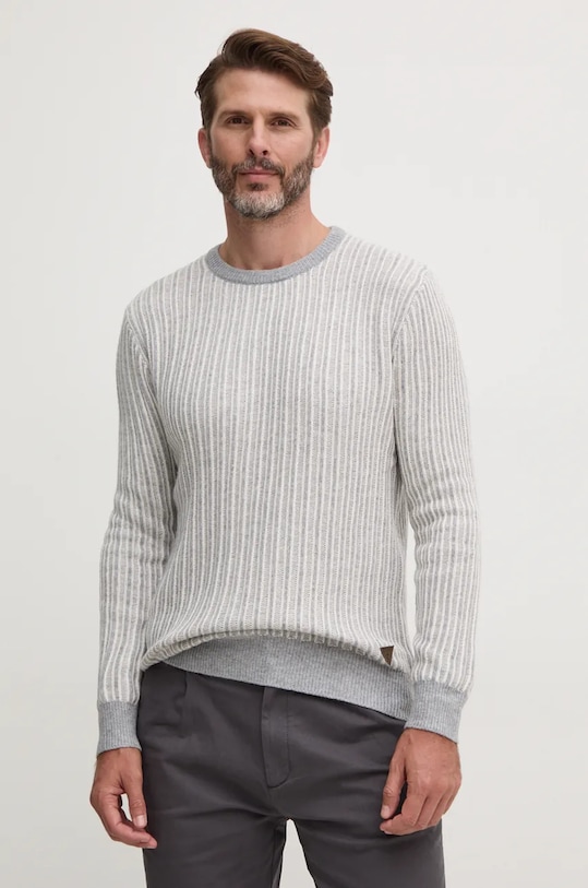 Sveter s prímesou vlny Guess EMMANUEL s prímesou vlny sivá M4BR13.Z3HB0