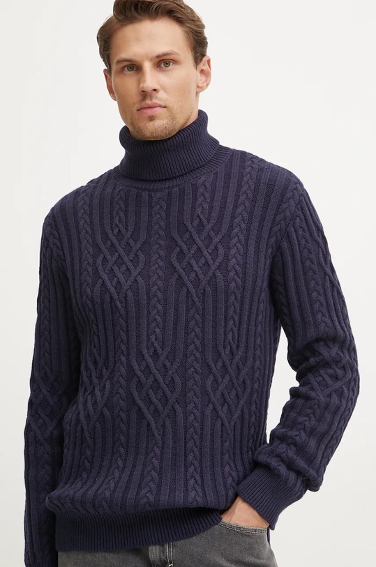 Guess pulover din amestec de lana EVANDER bleumarin M4BR18.Z3HD1